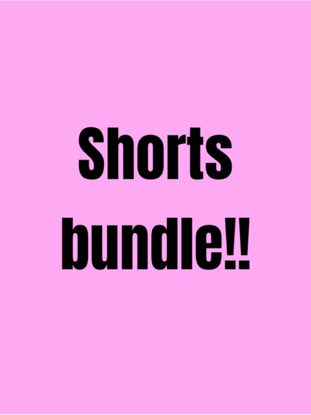 Shorts Bundle - Pink